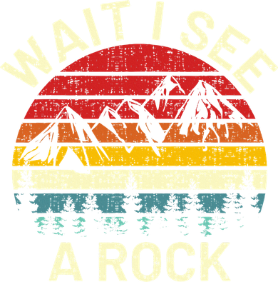 Retro Cool Wait I See A Rock Funny Geologist Science Geology Coffee Mug