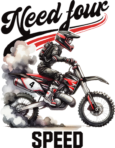 Retro Dirt Bike 4th Birthday Need Four Speed Bucket Hat