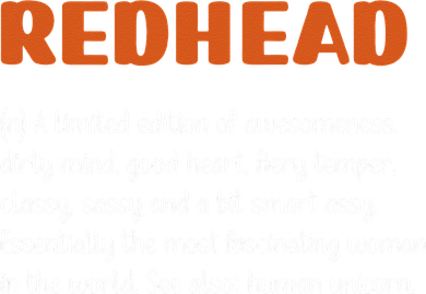Redhead Definition RedHaired Woman Redhead Red Hair Coaster