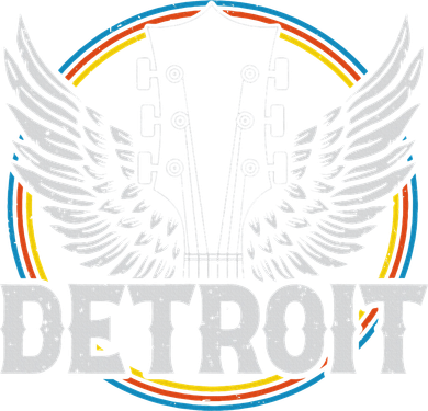 Retro Detroit Souvenir Vintage Concert Guitar Music Band Hat