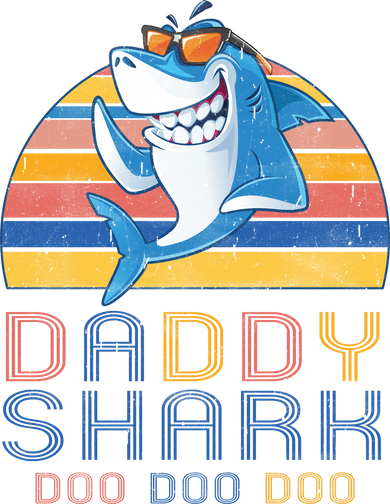 Retro Vintage Daddy Shark Doo Coaster