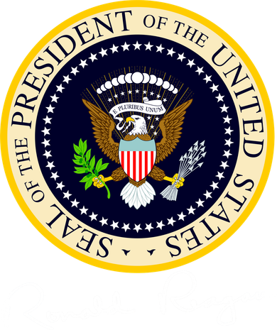 Ronald Reagan Presidential Seal Signature Hat