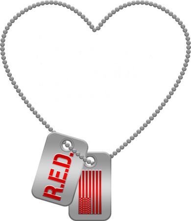 RED Remember Everyone Deployed Dog tags Mousepad