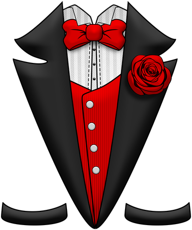 Red Rose Tuxedo Tumbler