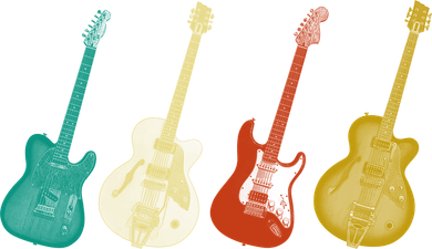 Retro Electric Guitar Kids T-Shirt