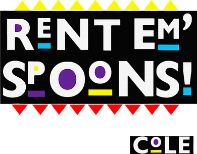 Rent Em Spoons 90S Black Sitcom Lover Urban Clothing Coaster