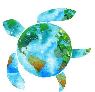 Restore Earth Sea Turtle Art Save The Planet Women's T-Shirt
