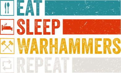 Retro Eat Sleep Warhammers Repeat Funny Gamer Video Gaming Long Sleeve Shirt