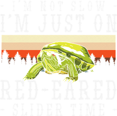 Red Eared Turtle Red Eared Funny Red Eared Slider Turtle Mousepad