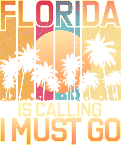 Vintage Florida Is Calling I Must Go Coaster