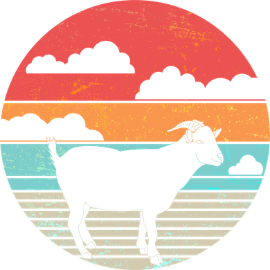 Classic Retro Goat Button