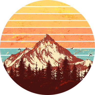 Retro Nature Mountains Women's T-Shirt