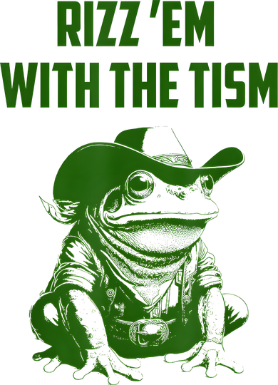 Rizz Em With The Tism Frog Pajama Set