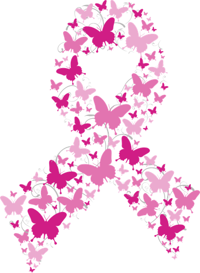 Ribbon Flight Of Awareness Butterfly Breast Cancer Mousepad