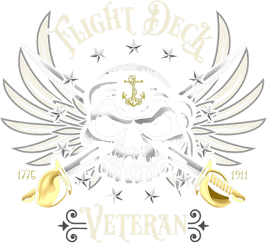 Retro Flight Deck Veteran Skull Naval Aviation Kids Hoodie
