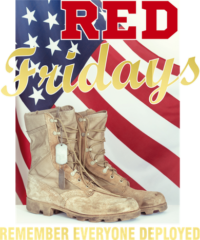 Red Fridays Remember Everyone Deployed Button