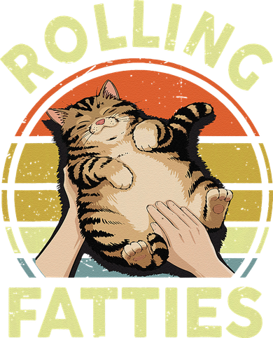 Rolling Fatties Funny Tabby Cat Breed Mom Dad Kitten Retro Toddler Hoodie