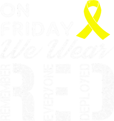 Red Friday Military R.E.D. On Friday We Wear Red Magnet