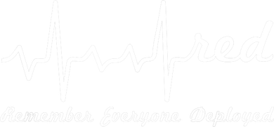 RED Friday Military Remember Everyone Deployed Heartbeat Coaster