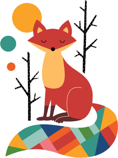 Rainbow Fox Nature Gift Backpack