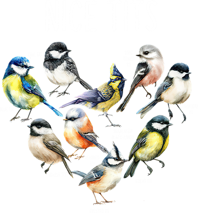 Retro Funny Nice Tits Birds Birdwatcher Bird Watching Humor Gift Kids Hoodie