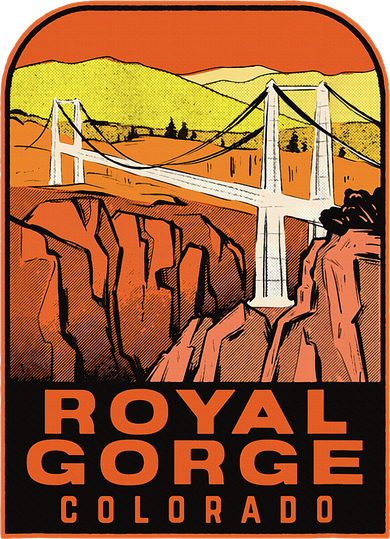 Royal Gorge Bridge Colorado Vintage Travel Mousepad
