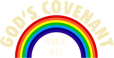 Rainbow Gods Covenant 913 Bible Christian Lover Kids T-Shirt