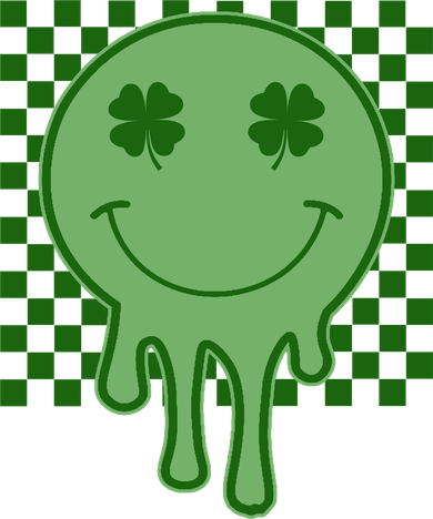 Retro Groovy St Patricks Smiley Women's T-Shirt