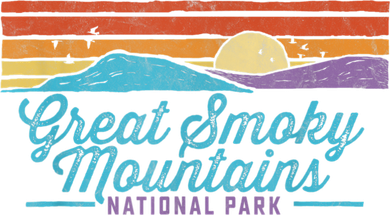 Retro Great Smoky Mountains National Park Tote Bag