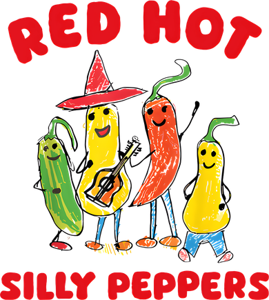 Red Hot Silly Peppers Toddler Hoodie