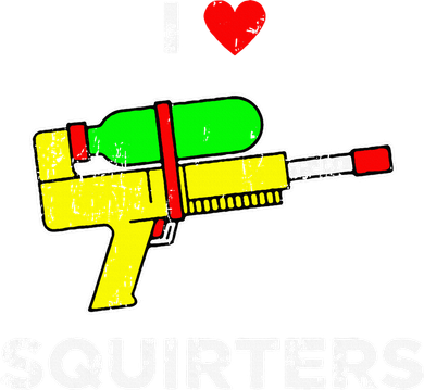 Retro I Heart Squirters Funny I Love Squirters Coaster