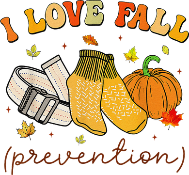 Retro I Love Fall Prevention Fall Physical Therapy Groovy Mousepad