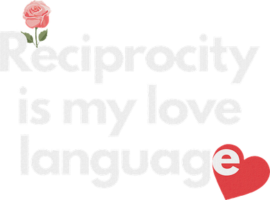 Reciprocity Is My Love Language Flower Red Heart Women's Hoodie