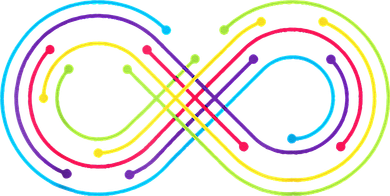 Rainbow Infinity Symbol Pride Autism Awareness Neurodiverse Ornament