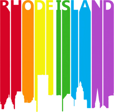 Rhode Island Skyline Lgbt Pride Women's Hoodie