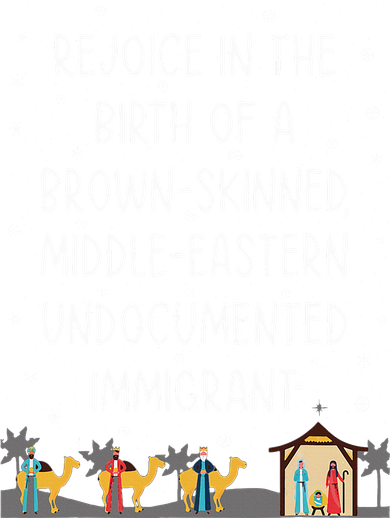 Rejoice In The Birth Of A Brown Skinned Middle Eastern Xmas  Toddler Sweatshirt