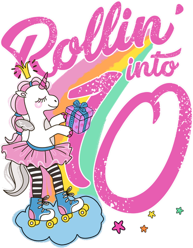 Rollin' Into 10 Skating Unicorn Birthday Tumbler