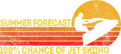 Retro Jet Ski 100 Chance Of Jetskiing Jet Skier Vintage Golf Towel
