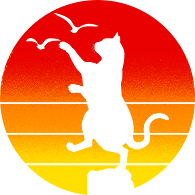 Retro Karate Cat 80's Movies Polo