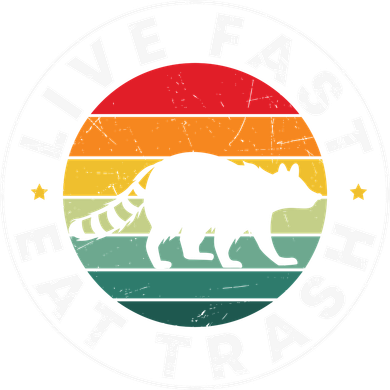 Retro Live Fast Eat Trash Women's Hoodie