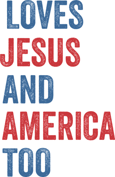 Retro Loves Jesus And America Too God Christian 4th Of July Santa Hat
