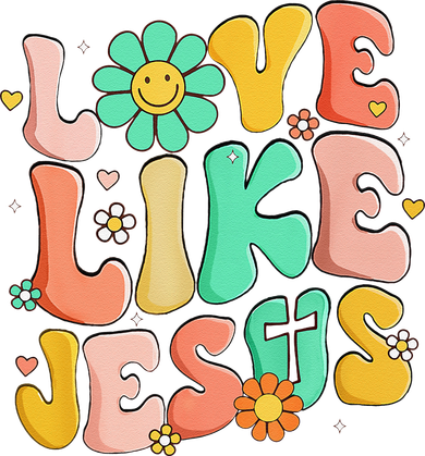 Retro Love Like Jesus Christian Religious God Lovers Gift Backpack