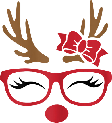 Reindeer Lady Messy Bun Bucket Hat