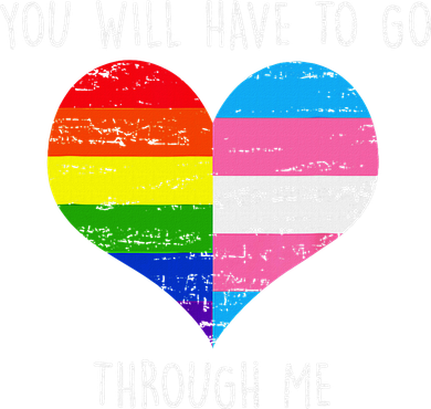 Retro Lgbtq Pride You’Ll Have To Go Through Me Women's Sweatshirt