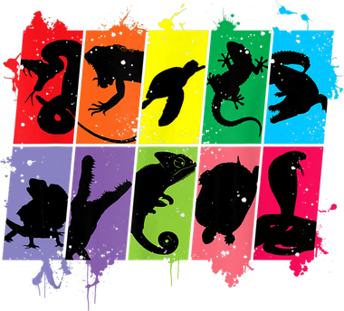 Reptile Lover Pet Snake Lizard Colorful Retro T Button