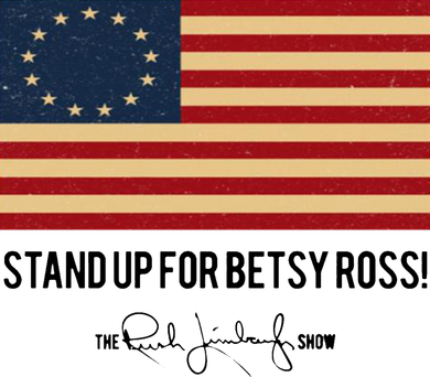Rush Limbaugh Stand Up For Betsy Ross Flag Coaster