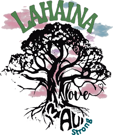 Retro Lahaina Strong Love Maui Support Hawaii Trees Women's Tank Top