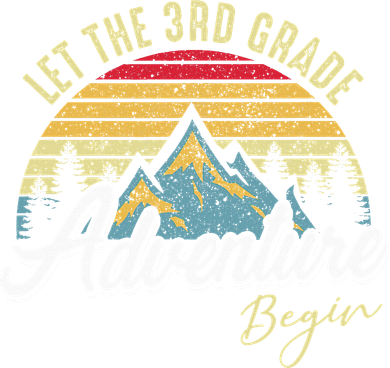 Retro Let the 3rd Grade Adventure Begin Fourth Grade Teacher Button