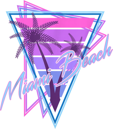 Retro Miami Beach Vintage 80s Beach Souvenir Tumbler