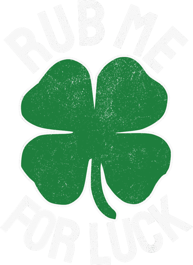 Rub Me For Luck St Patrick's Day Funny Adult Humor Kids Hoodie